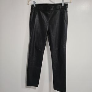 Free People Size 26 Black‎ Pants Vegan Cropped Skinny Fit 26x25 EXCELLENT